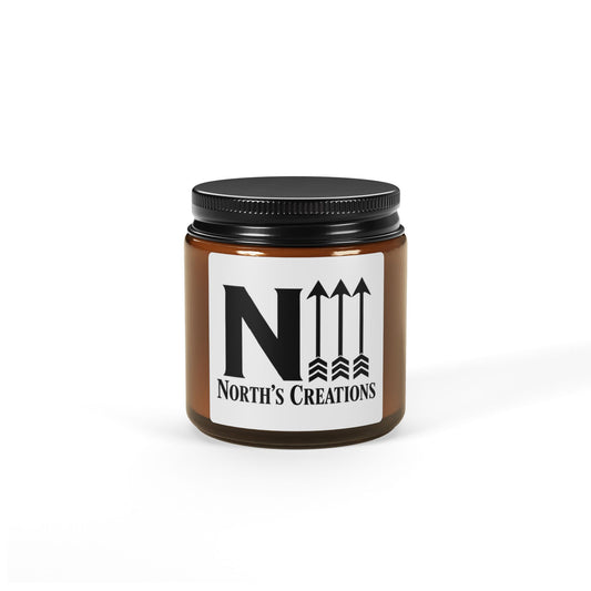 Scented Soy Candle (Multi-Size, Amber Jar)